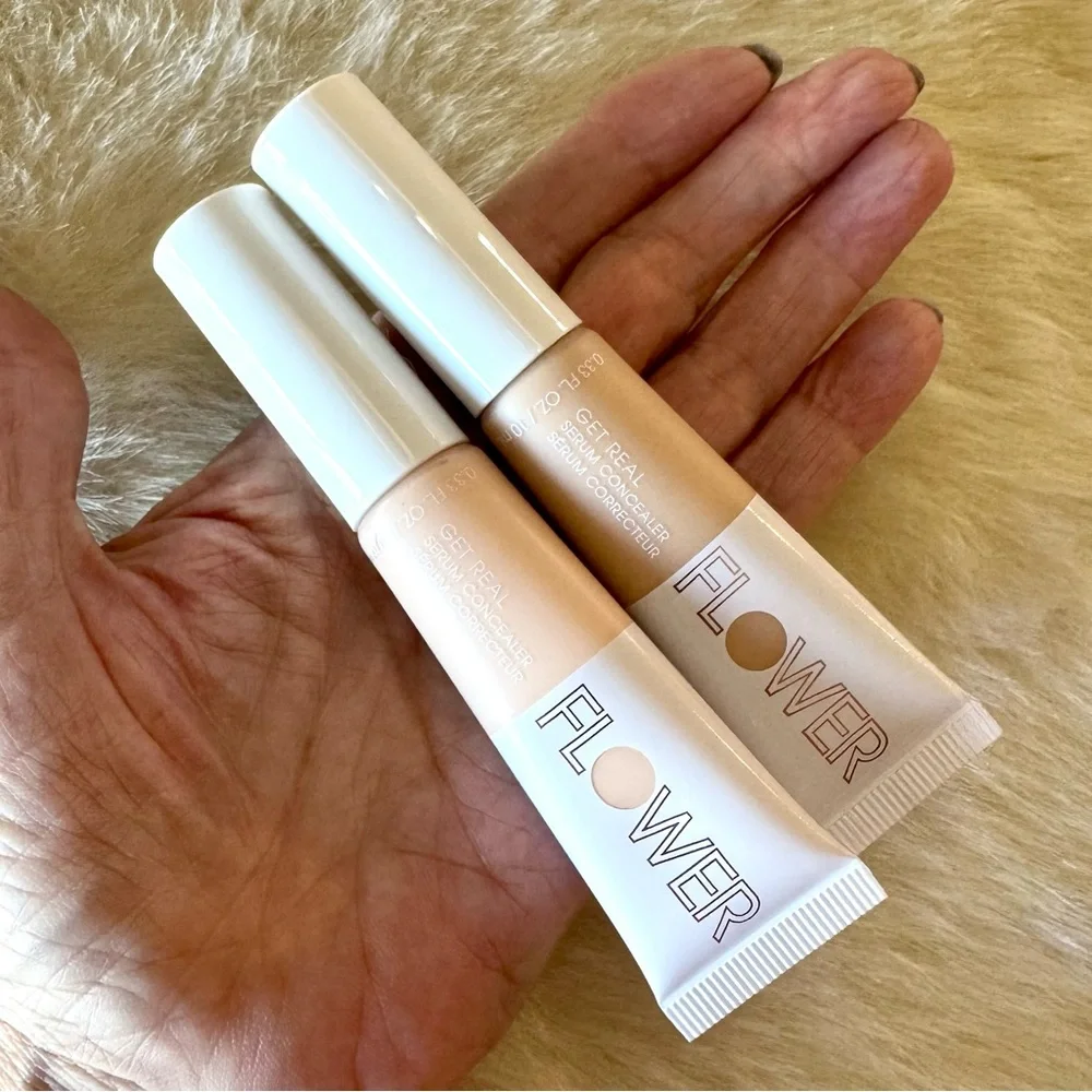 1 set of 2 NEW Flower Beauty Get Real serum concealers